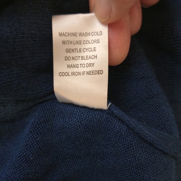 NWT Carol Rose Navy Cardigan With Belt Size XL - Picture 7 of 7